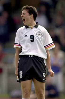 Birgit Prinz (Deutschland) Fußball Länderspiel Damen Freundschaftsspiel 2001, Nationalmannschaft, Nationalteam, Nationaltrikot Einzelbild Houben-Stadion Goch Wut, Enttäuschung,