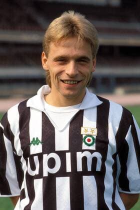 Thomas Häßler (Juve) Fußball Herren Serie A 1990 1991, 1. Italienische Liga, Juventus Turin, Vdia Porträt Turin