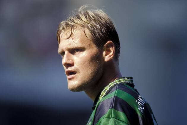 Jörg Neun (Gladbach) Fußball 1. BL Herren DEUTSCHSPRACHIGE SPORTZEITSCHRIFTEN UND -ZEITUNGEN NUR NACH RÜCKSPRACHE, Saison 1995 1996 Porträt Mönchengladbach