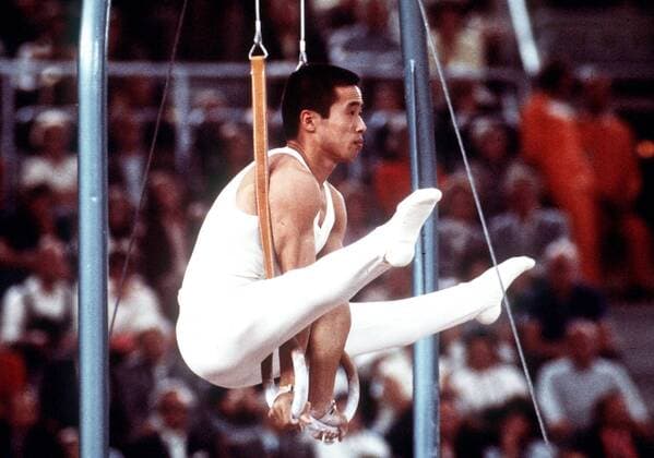 Sawao Kato (Japan) - Ringe Turnen OS Sommer Herren Olympische Sommerspiele 1972, Olympia, Olympiade, Spiele, Geräteturnen, Kunstturnen, Vdia Einzelbild München