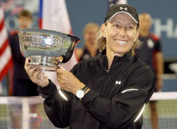 Siegerehrung US Open Mixed 2006: Martina Navratilova (USA), geht mit ihrem insgesamt 59. Grand Slam-Titel in den wohlverdienten Ruhestand Tennis US Open 2006, ATP Tour, Grand Slam, Finale Einzelbild Flushing Meadows, Meadow New York, NY, N.Y. Freude, Tennis US Open 2006, ATP Tour, Grand Slam, Finale Einzelbild Flushing Meadows, Meadow New York, NY, N.Y. Freude,