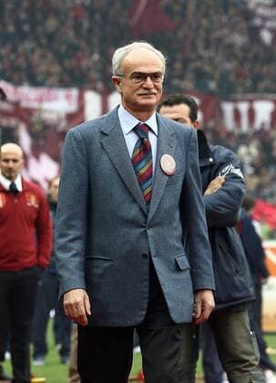 Sandro Mazzola (FC Turin) während der Vereinsfeier zum hundertjährigen Bestehen - Fußball Herren Serie A 2006 2007, 1. Italienische Liga, Torino Calcio, 100 Jahre, Geburtstag Jubiläum hundert Vdig Einzelbild Turin, Vereinsjubiläum, Vereinsgeburtstag Fußball Herren Serie A 2006 2007, 1. Italienische Liga, Torino Calcio, 100 Jahre, Geburtstag Jubiläum hundert Vdig Einzelbild Turin, Vereinsjubiläum, Vereinsgeburtstag