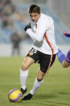Joaquin (Valencia) am Ball - (pan18120) Fußball Herren Copa del Rey 2006 2007, Spanischer Pokal, Pokalspiel, FC Valencia Einzelbild Primera Division, 1. Spanische Liga Getafe Dynamik, Fußball Herren Copa del Rey 2006 2007, Spanischer Pokal, Pokalspiel, FC Valencia Einzelbild Primera Division, 1. Spanische Liga Getafe Dynamik,