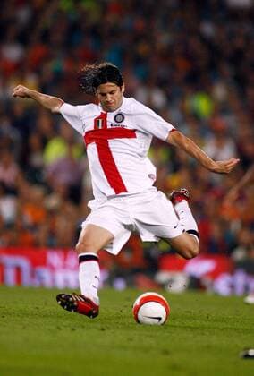 Santiago Solari (Inter Mailand) am Ball - Fußball Herren Trofeo Joan Gamper 2007 2008, Test, Testspiel, FC Internazionale Mailand, Inter Einzelbild Barcelona Dynamik, Fußball Herren Trofeo Joan Gamper 2007 2008, Test, Testspiel, FC Internazionale Mailand, Inter Einzelbild Barcelona Dynamik,
