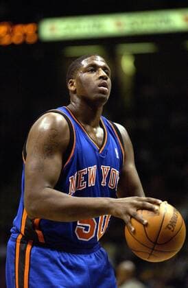 Michael Sweetney (New York Knicks) - (Icon7812182) Basketball Herren NBA, 2003 2004 o0 NY, N Y Einzelbild Konzentration, Basketball Herren NBA, 2003 2004 o0 NY, N Y Einzelbild Konzentration, EDITORIAL USE ONLY