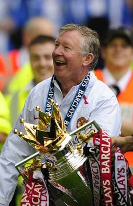 Trainer Sir Alex Ferguson (Manchester United) - Englischer Meister 2007 2008 - EDITORIAL USE ONLY. No use with unauthorised audio, video, data, fixture lists, club league logos or live services. Online in-match use limited to 120 images, no video emulation. No use in betting, games or single club league player publications. Fußball Herren English Premier League 2007 2008, 1. Englische Liga, Manchester United, ManU Einzelbild Meisterfeier Wigan Freude, Fußball Herren English Premier League 2007 2008, 1. Englische Liga, Manchester United, ManU Einzelbild Meisterfeier Wigan Freude,
