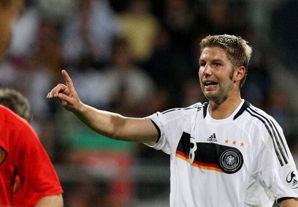 Thomas Hitzlsperger (Deutschland) Fußball Länderspiel Herren Freundschaftsspiel 2008, Test, Testspiel, Nationalteam, Nationaltrikot Einzelbild Nürnberg