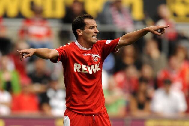 Petit (Köln) gibt Anweisungen Fußball 1. BL Herren Saison 2008 2009, 1. FC Köln, Vdig Einzelbild Köln