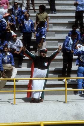Fans aus Kuwait in Valladolid - WM 1982 Fußball WM Herren WM 1982, Länderspiel, Nationalteam, Gruppe Valladolid