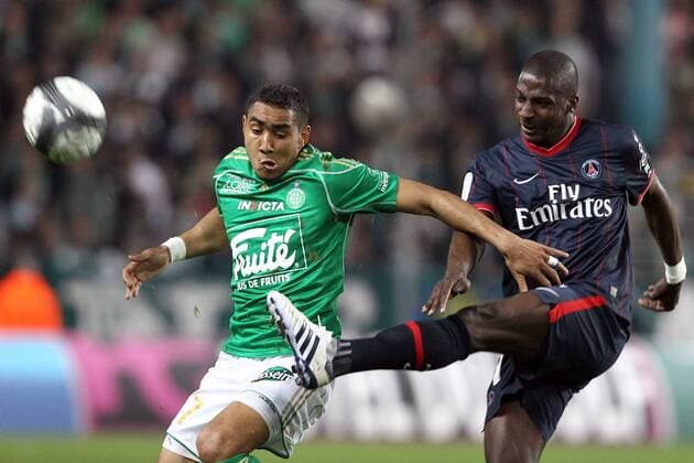 AS Saint Etienne (ASSE) - Paris St. Germain (PSG) - Dimitri Payet (ASSE, li.) gegen Younousse Sankhare (PSG) - Stade Geoffroy Guichard - Saint Etienne - xEddyxLEMAISTREx 