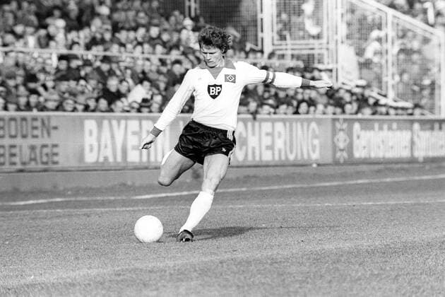 Peter Nogly (HSV) Fußball 1. BL Herren Saison 1980 81, Hamburger SV Hamburg Einzelbild Aufnahmedatum geschätzt