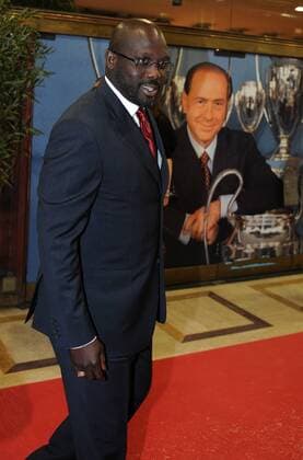 George WEAH (ExMilan) - Jubiläum beim AC Mailand - Präsident Silvio Berlusconi ist nunmehr 25 Jahre im Amt - NicoloXZangirolami o0 Feier 25jähriges Jubiläumsfeier Amtsjubiläum