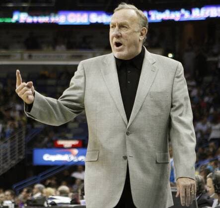 April 06, 2011: Houston Rockets head coach Rick Adelman reacts during the NBA basketball game between the New Orleans Hornets and the Houston Rockets at the New Orleans Arena in New Orleans, LA. - ZUMAc04