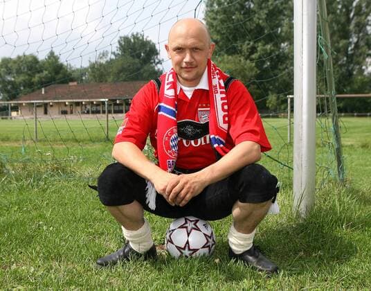 Fussball Herren Bundesliga Saison 2006 2007 FC Bayern München Fan Marco Rittmann aus Schorndorf