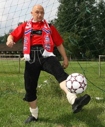 Fussball Herren Bundesliga Saison 2006 2007 FC Bayern München Fan Marco Rittmann aus Schorndorf