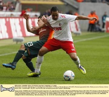 Deutschland, Fussball, 1.Bundesliga, 29. Spieltag, Saison 2011 2012,1. FC Köln vs Werder Bremen, 07.04.2012, Rheinenergiestadion Köln, Zlatko junuzovic, Bremen, Ammar Jemal, Köln