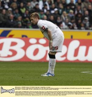 Deutschland, Fussball, 1.Bundesliga, 29. Spieltag, Saison 2011 2012, Borussia Mönchengladbach vs, Hertha BSC Berlin, 07.04.2012, Borussia Park, Mönchengladbach,, Marco REus,