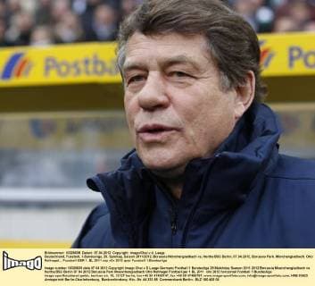 Deutschland, Fussball, 1.Bundesliga, 29. Spieltag, Saison 2011 2012, Borussia Mönchengladbach vs, Hertha BSC Berlin, 07.04.2012, Borussia Park, Mönchengladbach, Otto Rehhagel,