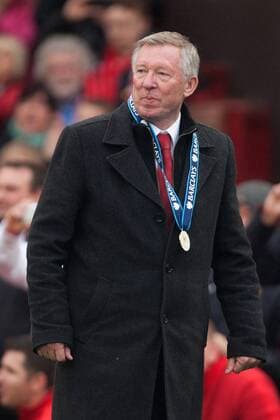 Football - Premier League 2012 2013 - Manchester United ae Alex Ferguson, manager of Manchester United at Old Trafford 