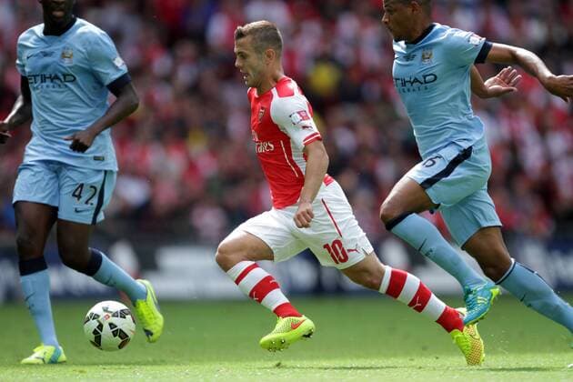 FA Community Shield - Arsenal v Manchester City . . Wembley, Middlesex, UK . . 10.08.2014 Jack Wilshere (A)