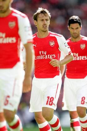 FA Community Shield - Arsenal v Manchester City . . Wembley, Middlesex, UK . . 10.08.2014 Nacho Monreal (A)