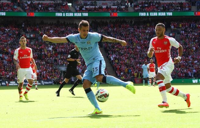 FA Community Shield - Arsenal v Manchester City . . Wembley, Middlesex, UK . . 10.08.2014 Stevan Jovetic (MC)