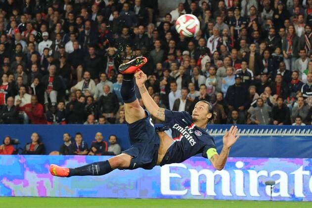 Zlatan Ibrahimovic (PSG) FOOTBALL : Paris Saint-Germain vs AS Saint Etienne - Ligue 1 - 31 08 2014 NLeGouic FEP Panoramic 