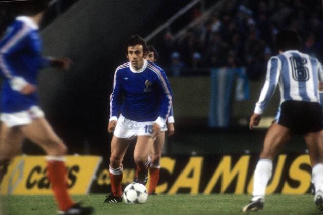 Weltmeisterschaft Vorrunde, Argentinien - Frankreich in Buenos Aires: Michel Platini (Frankreich)