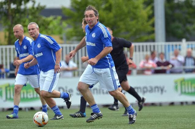 10.07.2015, Fussball, Freundschaftsspiel, Saison, 2015 2016, Tönnies-Arena, Rheda-Wiedenbrück Tönnies Werkself - FC Schalke 04 Traditionsmannschaft 2 : 8 Jiri Nemec (FC Schalke 04 Traditionsmannschaft), Aktion, Einzelbild, Quer