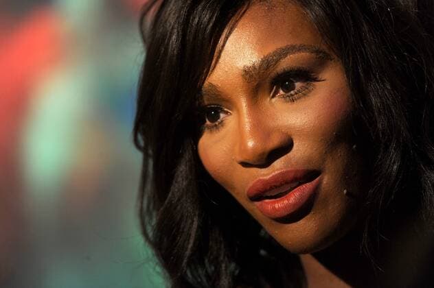 Serena Williams arrives on the red carpet at the 2015 Sports Illustrated Sportsperson of the Year Ceremony at Pier Sixty at Chelsea Piers in New York City on December 15, 2015. Serena Williams is the winner of this years Sportsperson of the year Award.  NYP20151215175 DENNISxVANxTINE