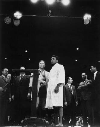 George Chuvalo and Muhammad Ali weighing in, 1965  - ZUMAt14_