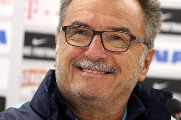 Croatia national football team press conference PK Pressekonferenz 5.10.2016., Shkoder, Albania - Press conference on the eve of Croatian national football team qualifying match with the Kosovo national team Nationalteam Ante Cacic.  ArminxDurgut HaloPix Pixsell