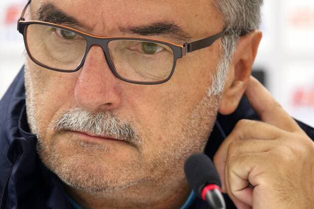 Croatia national football team press conference PK Pressekonferenz 5.10.2016., Shkoder, Albania - Press conference on the eve of Croatian national football team qualifying match with the Kosovo national team Nationalteam Ante Cacic.  ArminxDurgut HaloPix Pixsell