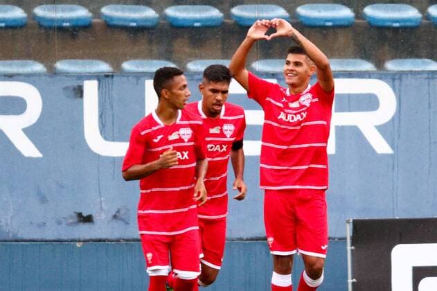 GO Audax x Floresta CE BARUERI, SP - 06.01.2017: GO AUDAX X FLORESTA CE - Bruno Guimarães celebrates his goal, the first of Audax during the match between GO Audax x Forest-EC held at Arena Barueri in Barueri-SP, game valid for the 2nd round of the first phase of the 48th Copa São Paulo de Futebol Júnior. (Photo: Ricardo Moreira Fotoarena) x1250278x  RicardoxMoreira