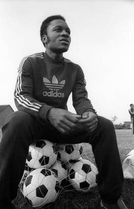 WM 1974, Training Zaire in Ascheberg, Raymond Bwanga Tshimen