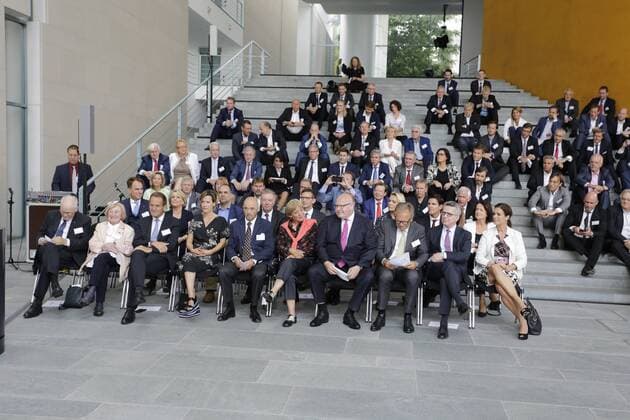 Deutschland, Berlin, Bundeskanzleramt, Bildtermin Empfang 50 Jahre Deutsche Sporthilfe mit Verleihung der Goldenen Sportpyramide 2017 Teilnahme BM Altmaier