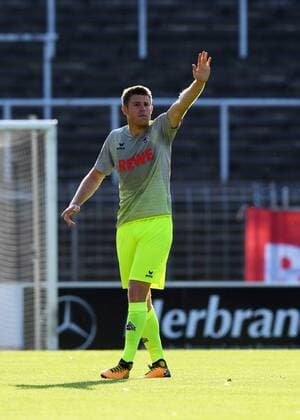 Fussball, Saison 2017 2018, Testspiel, Freundschaftsspiel, KFC Uerdingen vs 1.FC Köln, 21.07.2017, Grotenberg-Stadion Krefeld, Dominique Heintz 1.FC Köln , Aktion, Einzelbild,
