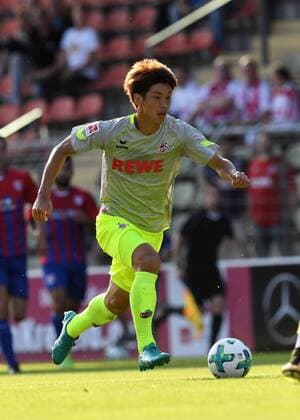 Fussball, Saison 2017 2018, Testspiel, Freundschaftsspiel, KFC Uerdingen vs 1.FC Köln, 21.07.2017, Grotenberg-Stadion Krefeld, Yuya Osako 1.FC Köln , Aktion, Einzelbild,