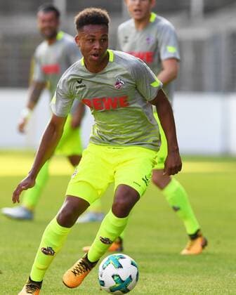 Fussball, Saison 2017 2018, Testspiel, Freundschaftsspiel, KFC Uerdingen vs 1.FC Köln, 21.07.2017, Grotenberg-Stadion Krefeld,Nicolas Nartey 1.FC Köln , Aktion, Einzelbild,