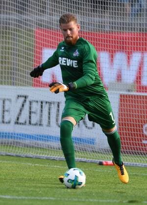Fussball, Saison 2017 2018, Testspiel, Freundschaftsspiel, KFC Uerdingen vs 1.FC Köln, 21.07.2017, Grotenberg-Stadion Krefeld, Timo Horn 1.FC Köln , Aktion, Einzelbild,