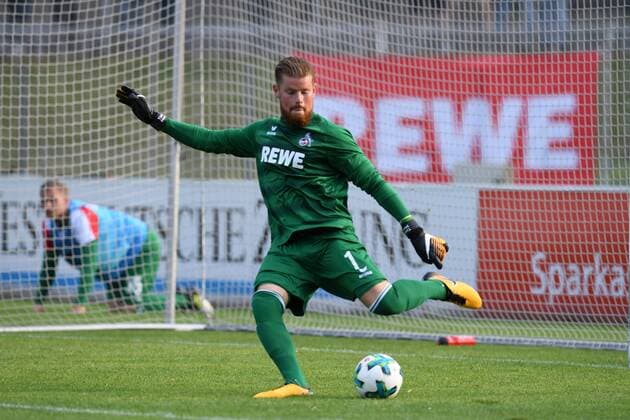Fussball, Saison 2017 2018, Testspiel, Freundschaftsspiel, KFC Uerdingen vs 1.FC Köln, 21.07.2017, Grotenberg-Stadion Krefeld, Timo Horn 1.FC Köln , Aktion, Einzelbild,