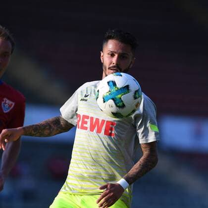 Fussball, Saison 2017 2018, Testspiel, Freundschaftsspiel, KFC Uerdingen vs 1.FC Köln, 21.07.2017, Grotenberg-Stadion Krefeld, Leonardo Bittencourt 1.FC Köln , Aktion, Einzelbild,