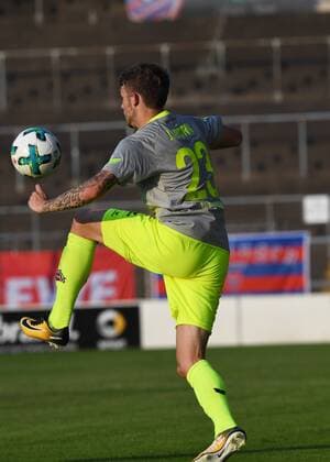 Fussball, Saison 2017 2018, Testspiel, Freundschaftsspiel, KFC Uerdingen vs 1.FC Köln, 21.07.2017, Grotenberg-Stadion Krefeld, Jannes Horn 1.FC Köln , Aktion, Einzelbild,