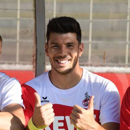 Fussball, Saison 2017 2018, Testspiel, Freundschaftsspiel, KFC Uerdingen vs 1.FC Köln, 21.07.2017, Grotenberg-Stadion Krefeld, Milos Jojic, 1.FC Köln , Aktion, Einzelbild,