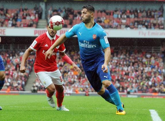 Football - 2017 Emirates Cup pre-season friendly competition - Arsenal vs. Benfica Sead Kolasinac of Arsenal at The Emirates. COLORSPORT ANDREW COWIE