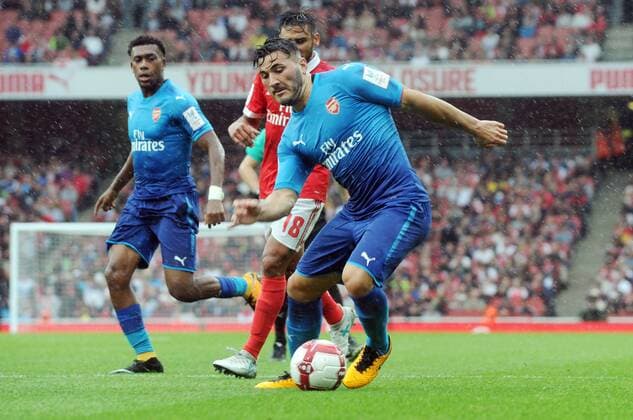 Football - 2017 Emirates Cup pre-season friendly competition - Arsenal vs. Benfica New signing Sead Kolasinac of Arsenal at The Emirates. COLORSPORT ANDREW COWIE