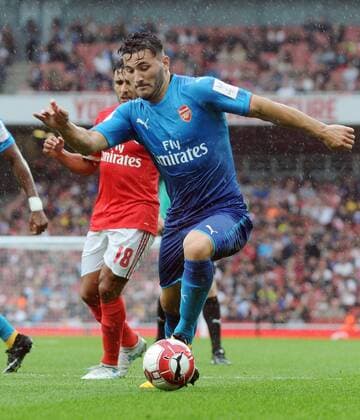 Football - 2017 Emirates Cup pre-season friendly competition - Arsenal vs. Benfica New signing Sead Kolasinac of Arsenal at The Emirates. COLORSPORT ANDREW COWIE