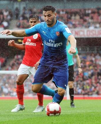 Football - 2017 Emirates Cup pre-season friendly competition - Arsenal vs. Benfica New signing Sead Kolasinac of Arsenal at The Emirates. COLORSPORT ANDREW COWIE