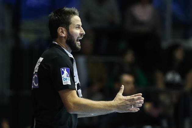 Trainer Bennet Wiegert (SC Magdeburg) - Handball Bundesliga Saison 2017-2018 Punktspiel SC Magdeburg vs. TSV GWD Minden in der GETEC Arena in Magdeburg - Deutschland, Handball, Mann, Maenner,24.09.2017
