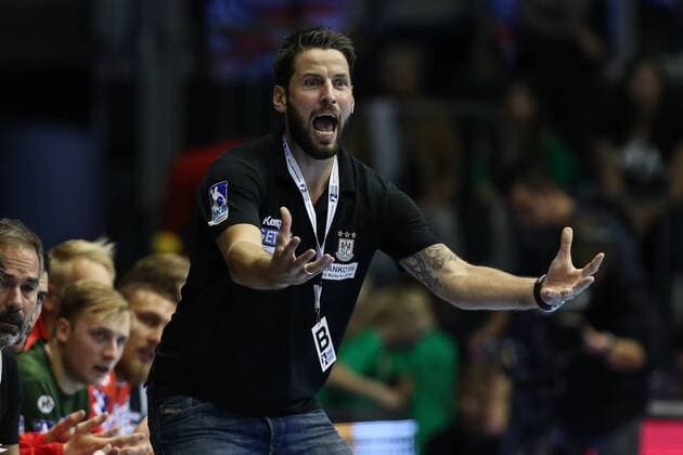 Trainer Bennet Wiegert (SC Magdeburg) - Handball Bundesliga Saison 2017-2018 Punktspiel SC Magdeburg vs. TSV GWD Minden in der GETEC Arena in Magdeburg - Deutschland, Handball, Mann, Maenner,24.09.2017